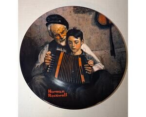 1981 Norman Rockwell "The Music Maker" Collectible Plate Knowles Heritage #15418